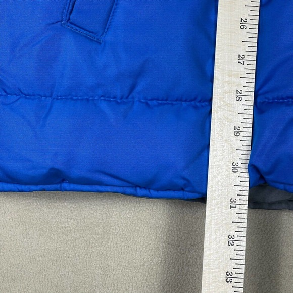 Gap Vest Adult 2XL Blue Bodywarmer Plaid Full Zip Pocket Mock Neck Mens - Picture 5 of 11